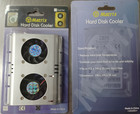 Matrix Silver 3 5  Hard Drive Disk Hdd Cooler - 4 Pin Dual Cooling Fan Brand New