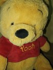 Winnie The Pooh Disney Store Exclusive Plush 14 Inch Red Velvet Shirt
