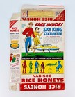 Vintage 1960 Nabisco Rice Honeys Cereal Box Sky King Toy Play Set Figure Premium