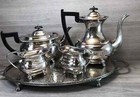 Vintage Silver Plated Tea coffee Set With Tray By  Viners Sheffield Uk