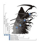 As-392 Grim Reaper Stencil Acrylic Airbrush Spray Wall Paint   Duty-fees Free  