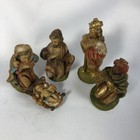 Nativity Holy Family Wise Men Figurines Set 5 Small Multicolor Christmas Decor