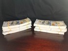 6 Stacks Of  100 Bills    60 000 Novelty Motion Picture Play Prop Replica Money