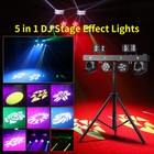 5 In 1 Dj Lights Led Moving Head Par Effect Stage Laser Lighting System Dmx