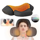 Electric Neck Massager Hot Heat Vibration Cervical Pillow Back Traction