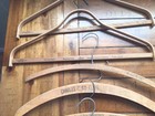 Vintage Antique Advertising Wooden Clothing Hangers Lot Of 26 Cleaners