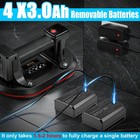 10   Electric Glass Suction Cups W 4 Batteries Vacuum Suction Cups Lifter 573lbs