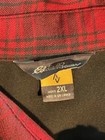 Eddie Bauer Flannel Shirt Men s Size 2xl Red Black Tartan Plaid Button Down