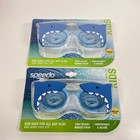 Lot Of 2 Speedo Kids  Sunny Vibes Shark Swim Goggles Adjustable Straps Ages 3-6