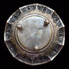 Vintage Yogya Repousse Footed Bowl Indonesian St800 Silver Lotus Decor