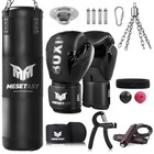 4ft Heavy Punching Bag Set With 12oz Gloves For Mma  Kickboxing   Karate - Unfil
