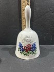 Vintage Dallas Texas Souvenir Bell Hand Painted Bluebonnets   Indian Paintbrush