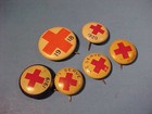 Lot Wwi Us Red Cross Pin-back Button Pins 1918 1919 1920 Metal   Celluloid