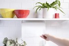 Deluxe Wall Mount Paper Towel Holder Under Cabinet Screws Included White
