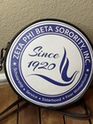 Zeta Phi Beta Sorority Inc Purse Round Should Strap Bag College Double Sided