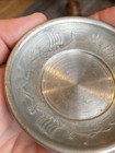 Vintage Vesttinn Pewter Trinket Dish Ashtray Made In Norway Viking Ship Motif