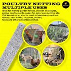 Galvanized Poultry Net - Fencing Chicken Wire 2  Hole - Many Sizes Poultry Mesh