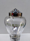 Antique Palmolive Soap Dispenser Wall Mount Glass Chrome Vtg Barber Shop