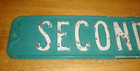 Vintage Second Av  Sw Embossed Heavy Metal Road   Street Sign 30  X 6 
