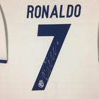 Real Madrid Cristiano Ronaldo Signed Autographed Jersey Framed Icons