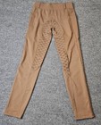 Fitst4 Sports Womens Breeches Leggings Size Small Brown Pockets Equestrian Horse