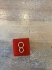 1 Pc Vtg Backgammon 1 125    Inch Bakelite Red Double Cube Dice Crisloid