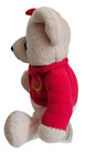 Initials Mk Mary Kay Sitting Teddy Bear Red Jacket Stuffed Animal Plush Toy 5 x6