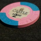 Unc Cond 1980s Trump s Castle Casino  2 50 Chip Atlantic City New Jersey Blue 