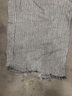 A New Day Striped Linen Blend Wide Leg Pull On Pants Womens Xxl Navy Raw Hem