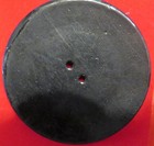 1 Vintage Bakelite Black Coat Button 1 7 8  Two Hole Passed 409 Test