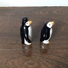 Hagen Renaker Miniature Penguin Papa   Mama Family Figurines Usa Vintage