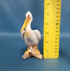 Vtg Mcm 5 5  Lefton Hand Painted Porcelain Pelican Figurine Mr 2344 Japan