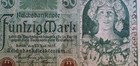 Germany 50 Mark 1920 Banknote German Currency Republic Treasury Note Vintage