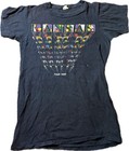 Kansas Tour 1982 Black Graphic Tee Short Sleeve T-shirt 1980s Size Small