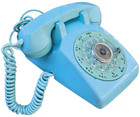 Retro 1966 Western Electric 500 Rotary Dial Phone Aqua Blue Bell System