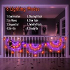 Halloween Decorations Spider Web Lights 6ft 60led Battery Operated usb Powered W