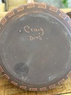 Navajo Native American Etched Pottery Vase Signed Craig Dine 3 75   x5   1 4lb
