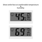 Digital Thermometer Indoor Hygrometer Room Temperature Monitor M  White