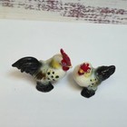 Hagen Renaker  1950s  Rooster And Hen Miniature Bantie Chicken Figurines