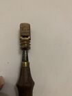 Circa 1868 Gomph Round Channeler Leather Craft Tool Brass With Rosewood Handle