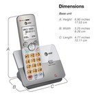 At t El51103 - Dect 6 0 Cordless Home Phone  Full-duplex 1 Handset  Silver Usa