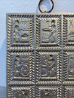 Antique Metal Springerle Cookie Mold 12 Medieval German Guildsmen Folk Art Style