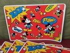 Vintage Walt Disney Mickey   Minnie Mouse Placemats - Set Of 6 - Walt Disney Co 