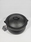 New - Smith   Clark 6qt Cast Iron Cauldron Pot 6 Quart Halloween Cookware Decor