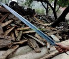 Damascus Steel Viking Sword Blank Blade 34 5 Inches Full Tang Razar Sharpe Blade