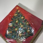Vintage Christmas Tree Party Napkins Set Of 16 Made In Usa Brand New Sealed