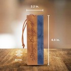 Premium Vegan Leather Scripture Bookmark For Men   Women  Strong   Courageous In