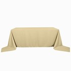 Champagne Polyester 90x156  Rectangle Tablecloths Wedding Home Linens Sale