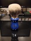 Zenith Blue Resin 2-band Manchurian Badger Shaving Brush - 26x51mm Knot
