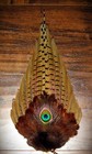 Native American Pheasant Tail Smudge Fan Feather Antler